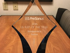 Presonus 2016 Rep of the Year